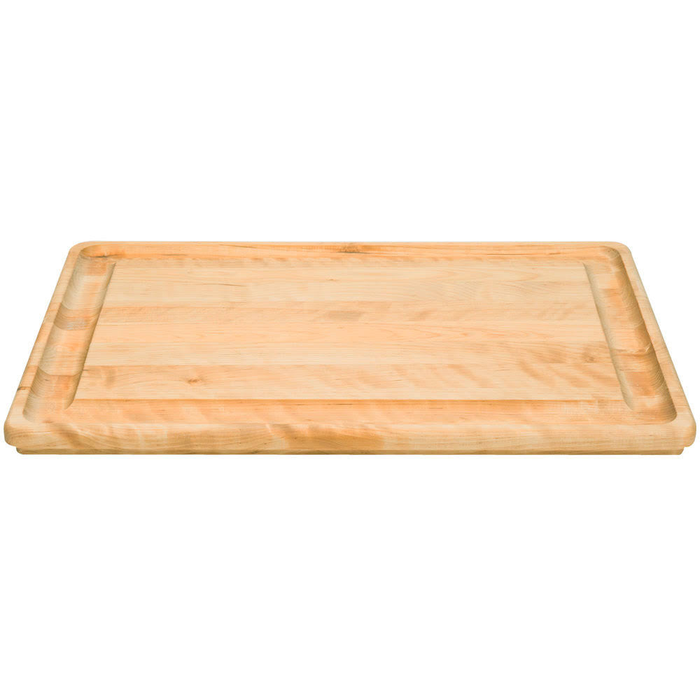 24x22 x 16x22 x 1 1/4x22 Wood Grooved Carving Board W100