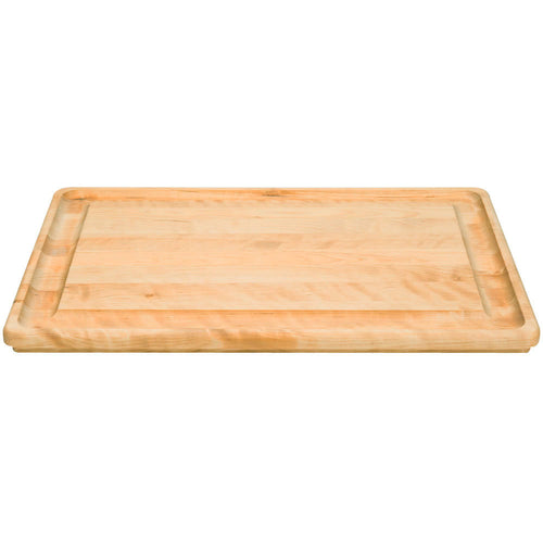 24x22 x 16x22 x 1 1/4x22 Wood Grooved Carving Board W100