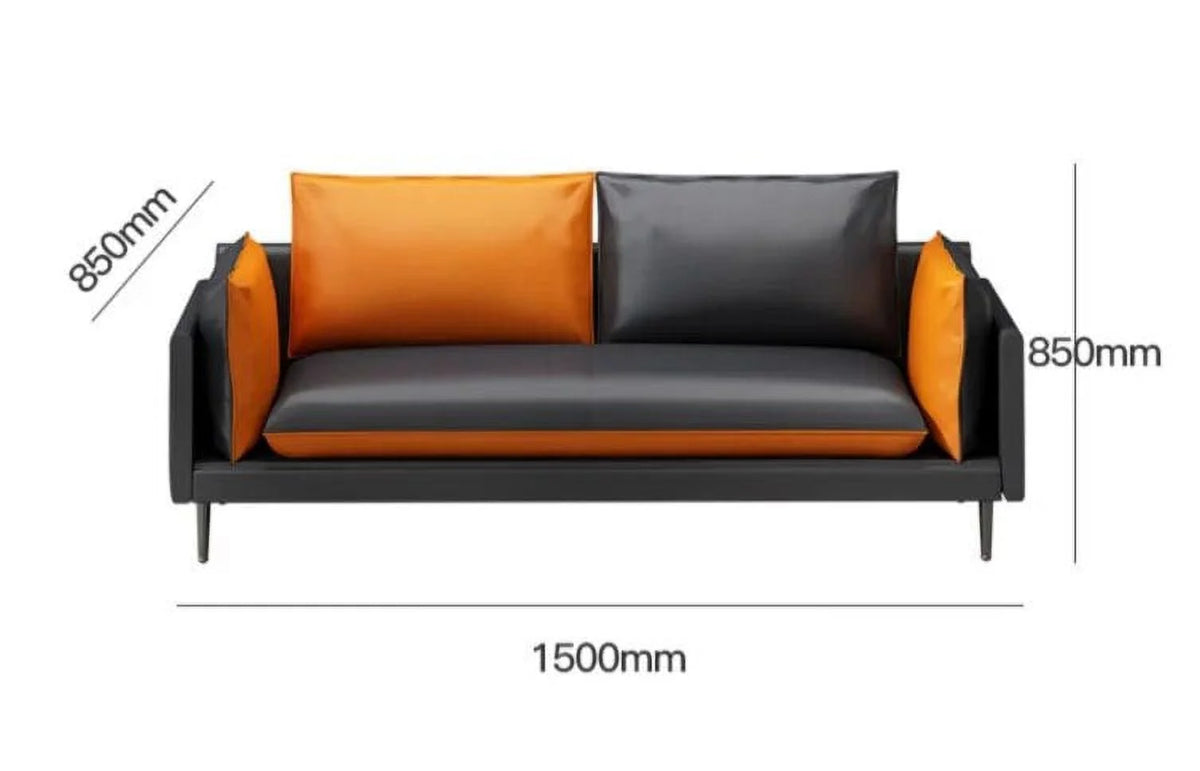 Leather Office Sofa Three Person Tea Table Combination Suit R29995