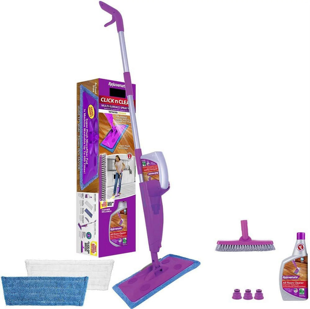 Click N Clean Multi-Surface Spray Mop System Bundle Q190