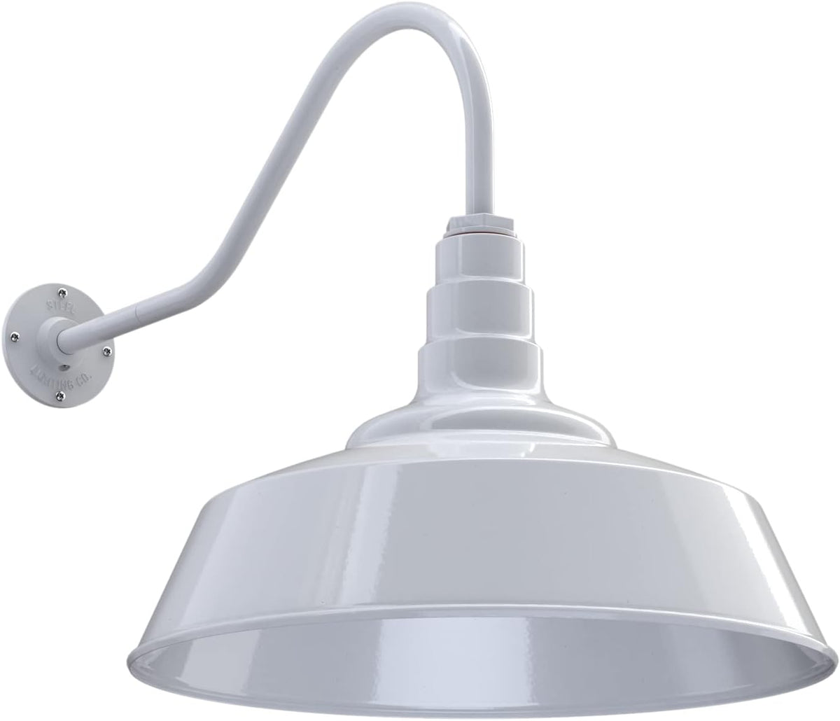 20 inch Dome Gooseneck Outdoor Wall Mounted Barn Light S38082