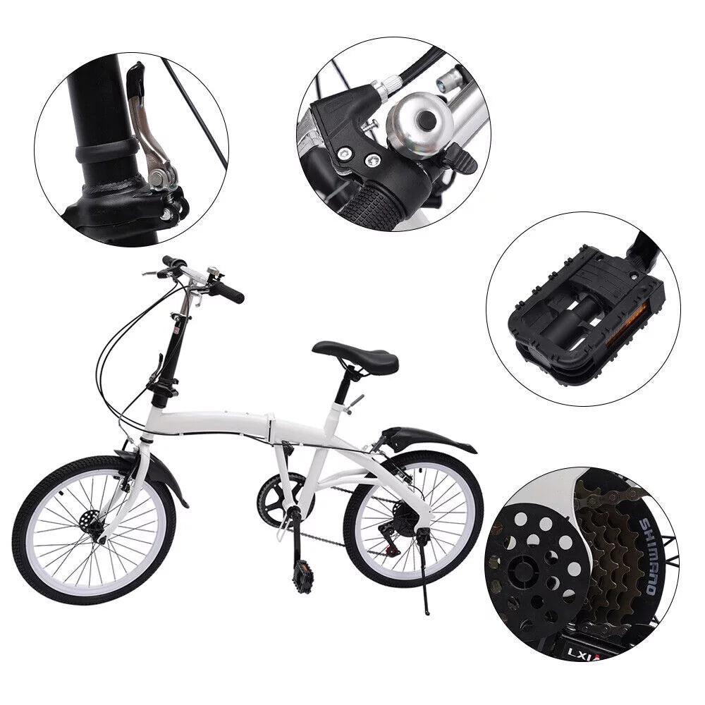 20-inch Folding Bike 7 Speed White M487352
