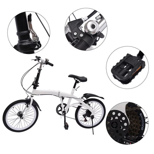 20-inch Folding Bike 7 Speed White M487352