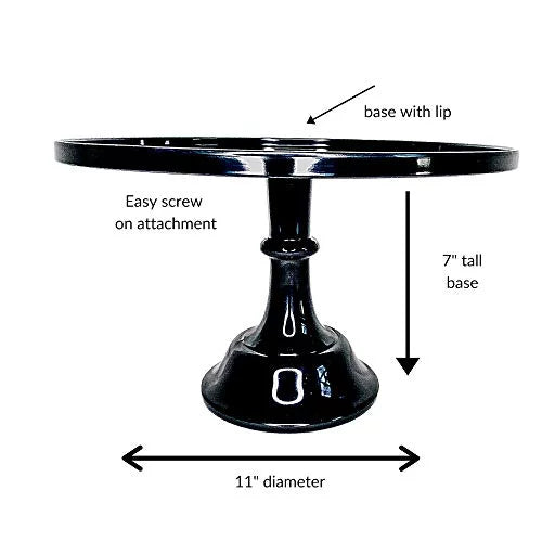 Black Pedestal Cake Stand W40736
