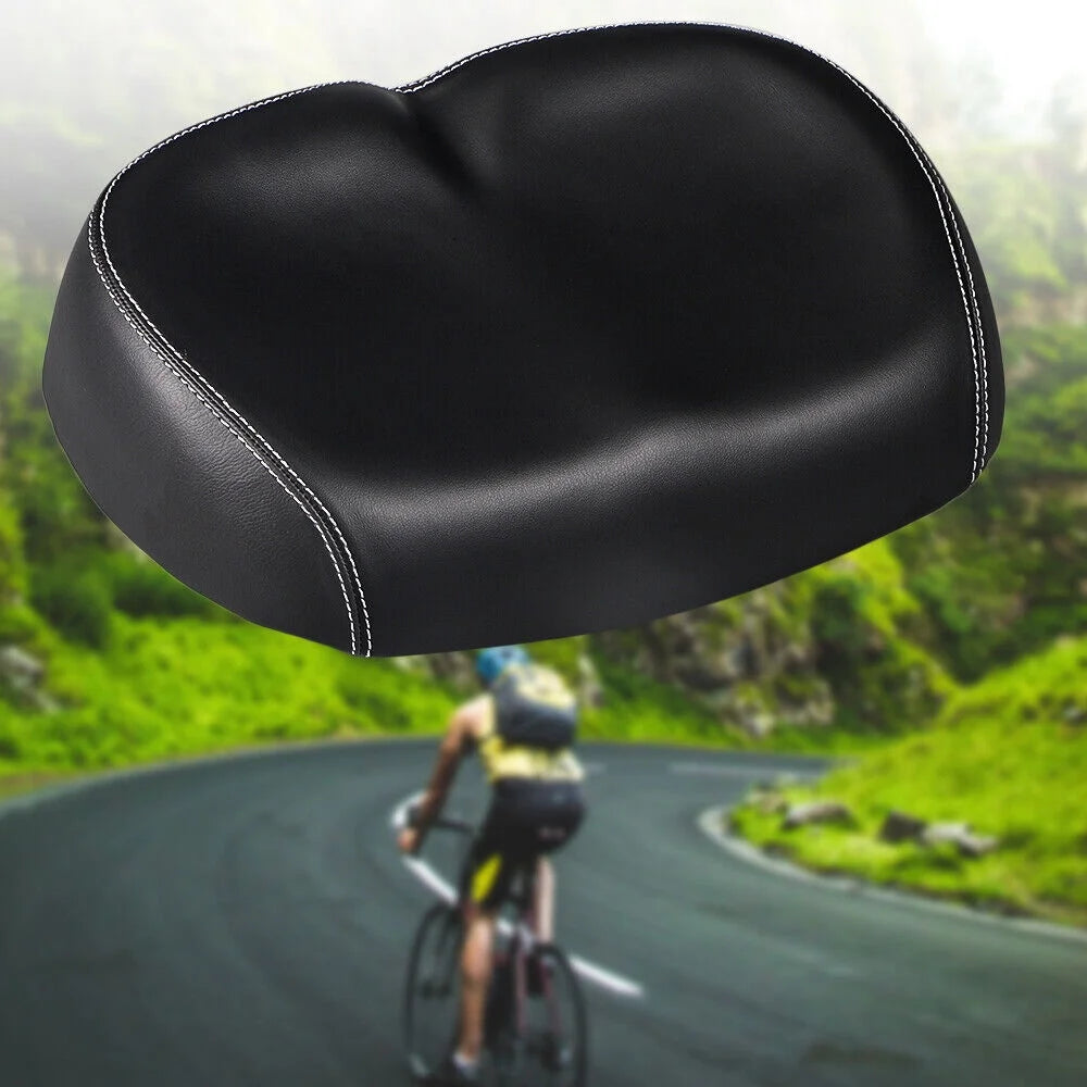 Black Sport Extra Wide Bicycle Seat Cushion I178251