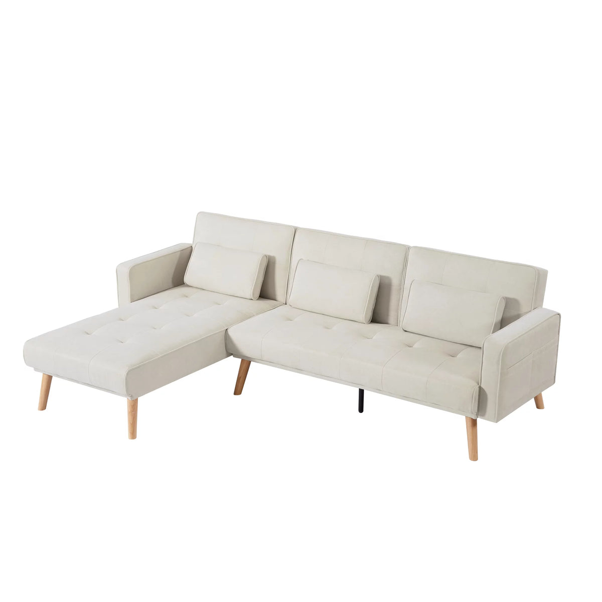 Left Facing L-shaped Convertible Sectional Sofa X901