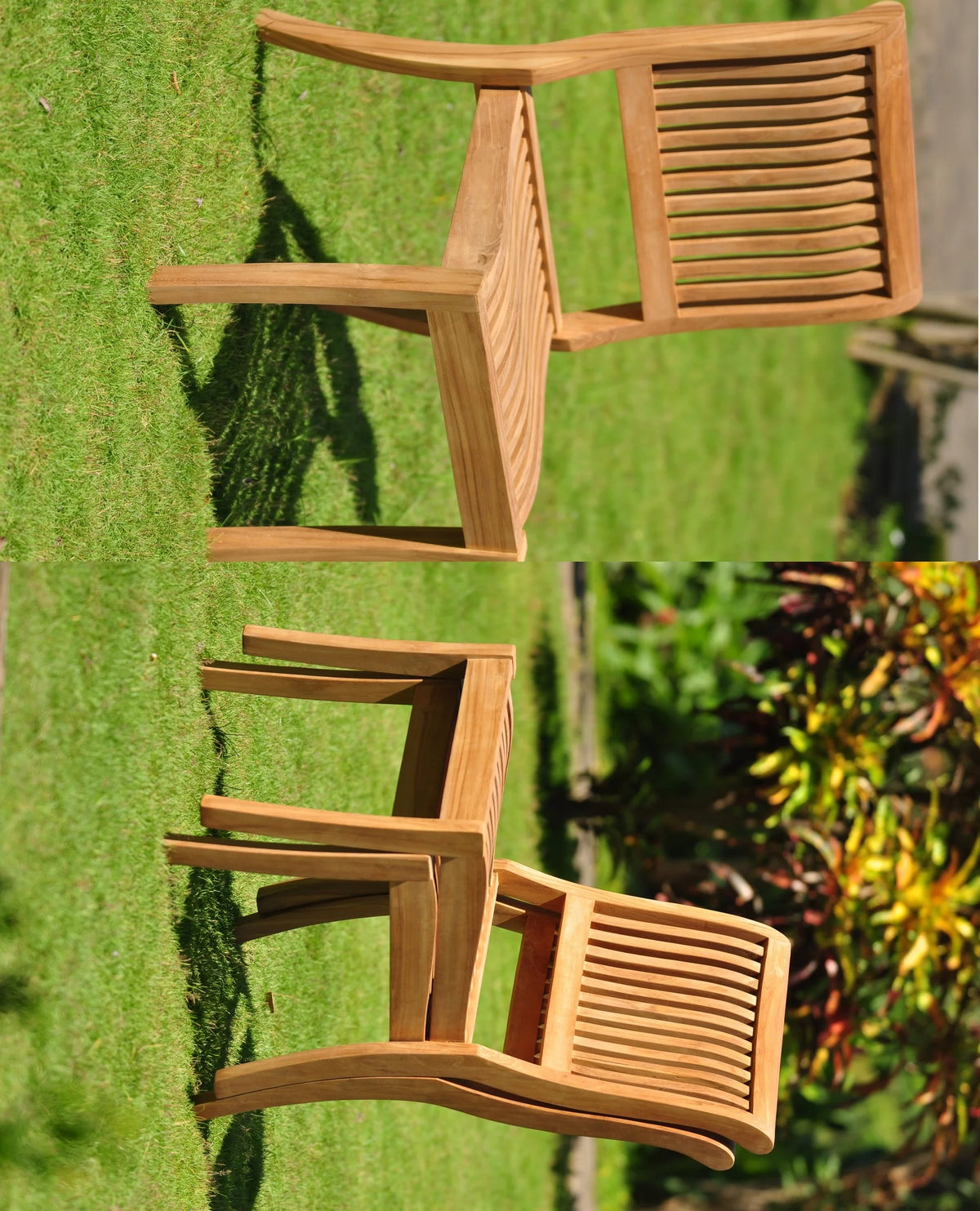 7 Pc Teak Dining Set with 60" Round Table and 6 Chairs B56669