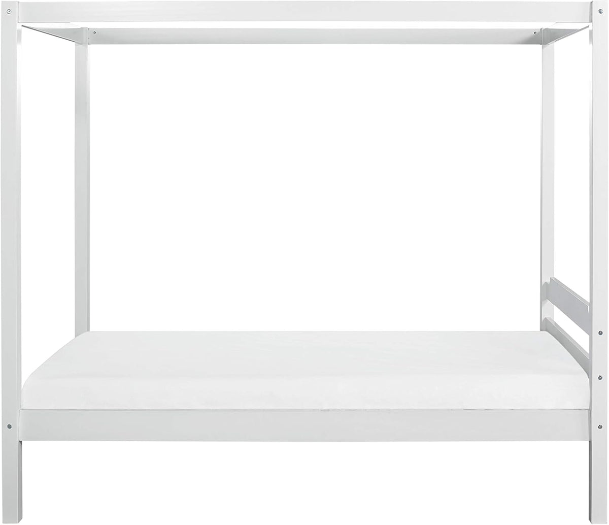 Wood Twin Size Canopy Bed E9114