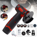 12V Cordless Angle Grinder Kit 3 Inch 19500 rpm with 2 1300mAh Lithium-Ion Battery W697