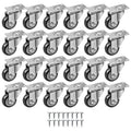 24 Pack Swivel Plate Caster Wheels with Screws J16052