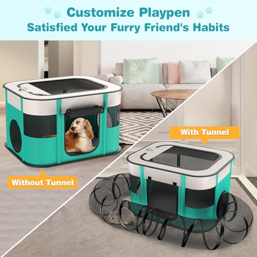 Outdoor Cat Enclosure with Tunnel K511075