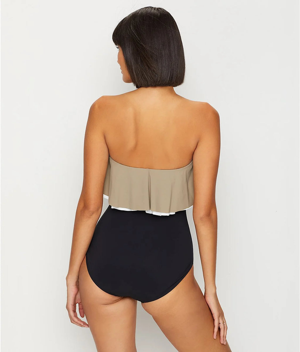 Agate Ruffle Bandeau One-Piece R31596