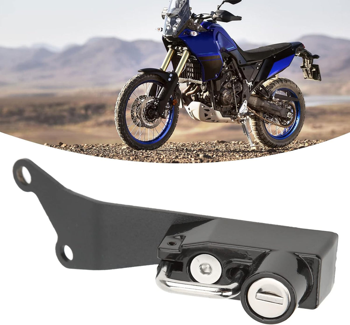 Black Motorcycle Helmet Lock with 2 Keys H5286