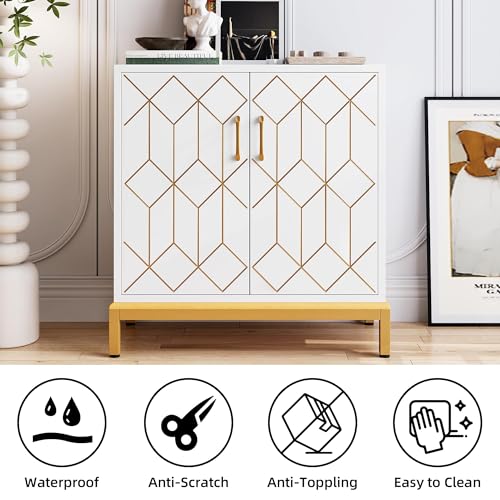 White Buffet Cabinet with Storage G4938