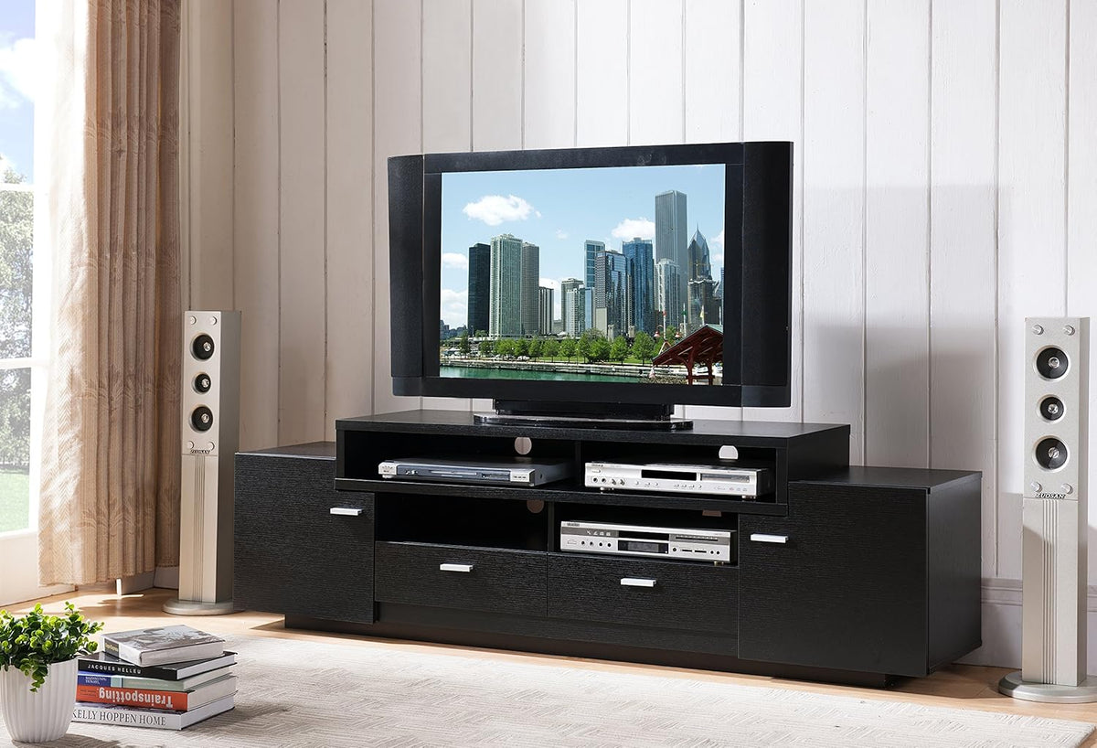 Black Multi-Shelves TV Stand M187988