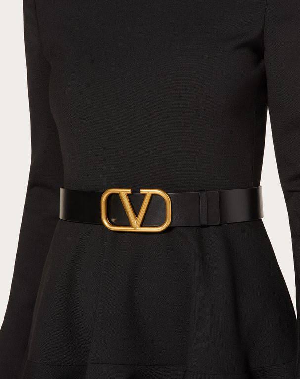 Reversible Vlogo Signature Belt in Glossy Calfskin 40mm H5947