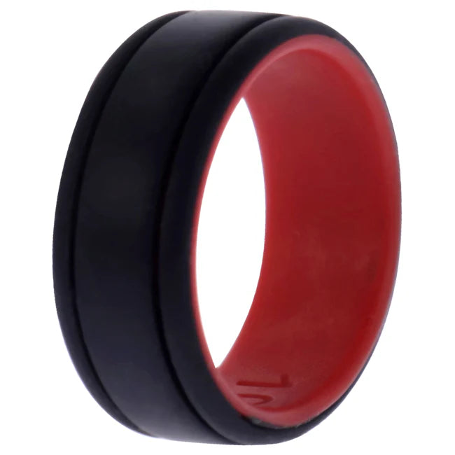 Red-Black 10 mm Silicone Ring L169482