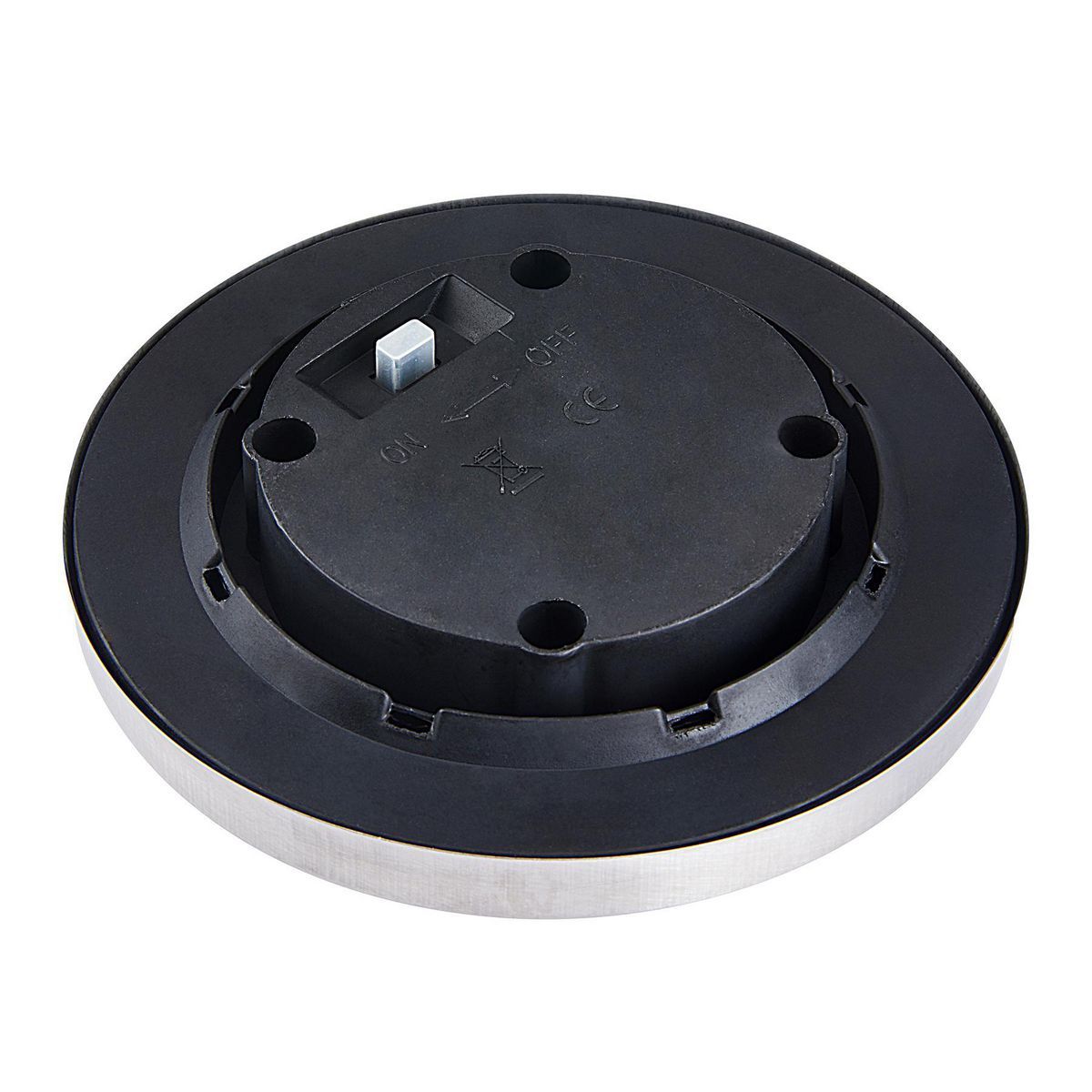 Solar LED In-Ground Disk Lights, 4-Pack W7612