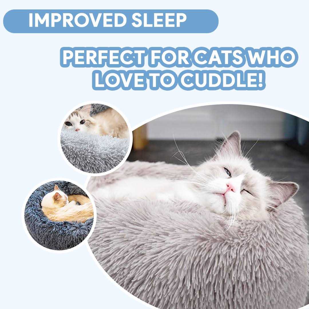 Grey Anti Anxiety Cat Bed H5768