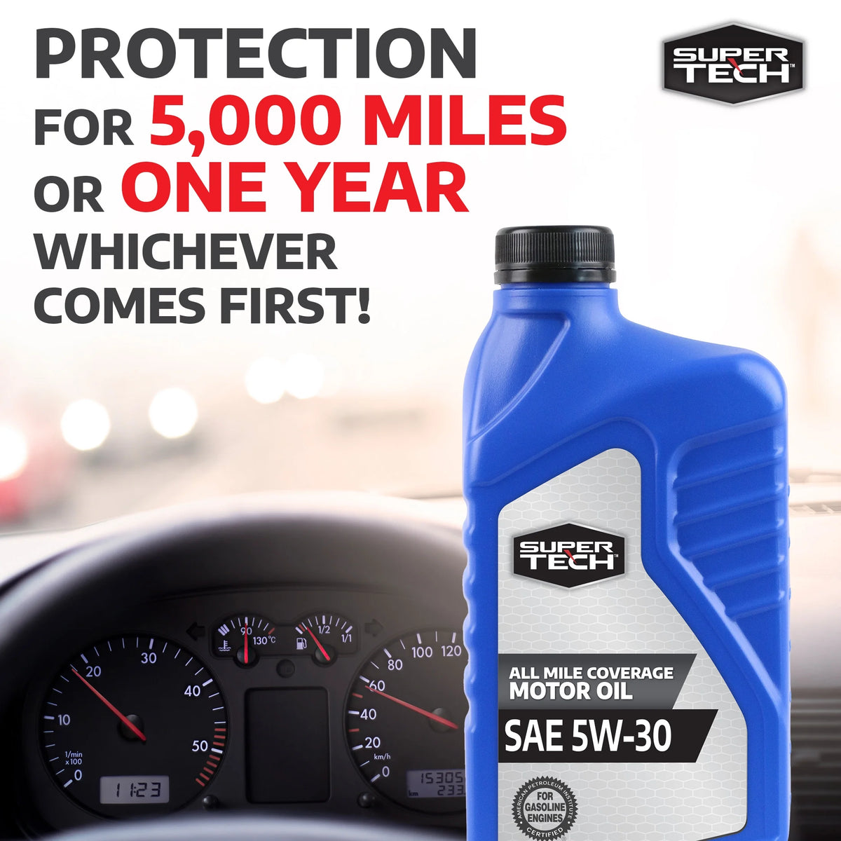 Synthetic Blend Motor Oil SAE 5W-30, 1 Quart E349824