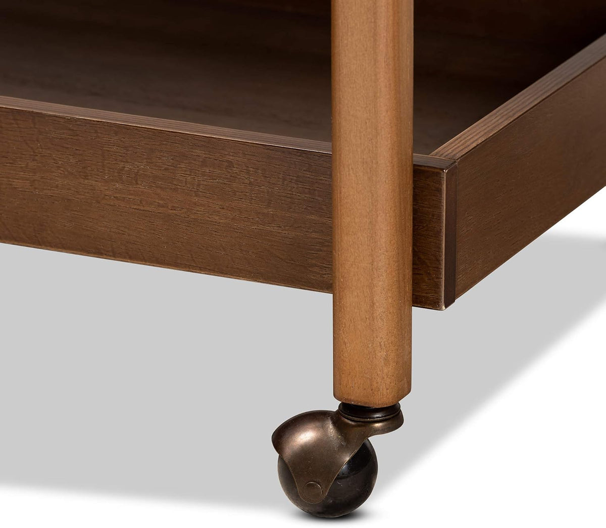 Walnut Brown Dark Bronze Trolleys and Carts H58597