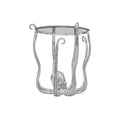 Silver Metal and Glass Octopus Table U20133