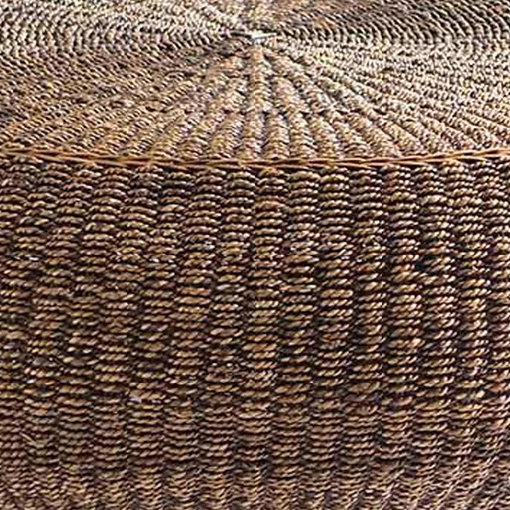 Round Table with Wicker Woven Hardwood Frame K883577