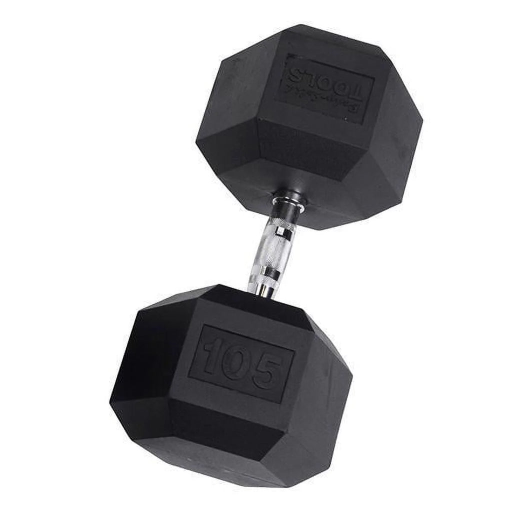 Rubber Coated Hex Dumbbells 35 lb U88174