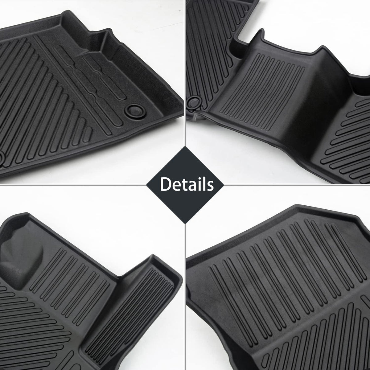 All Weather Floor Liners Interior Carpet Floor Protection Mats Cargo Liner H770