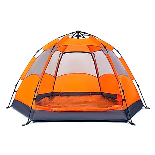 3-5 Person Instant Pop Up Camping Tent with Rain Fly Blue U181095