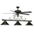 3-Light Billiard Light with Ceiling Fan K29342