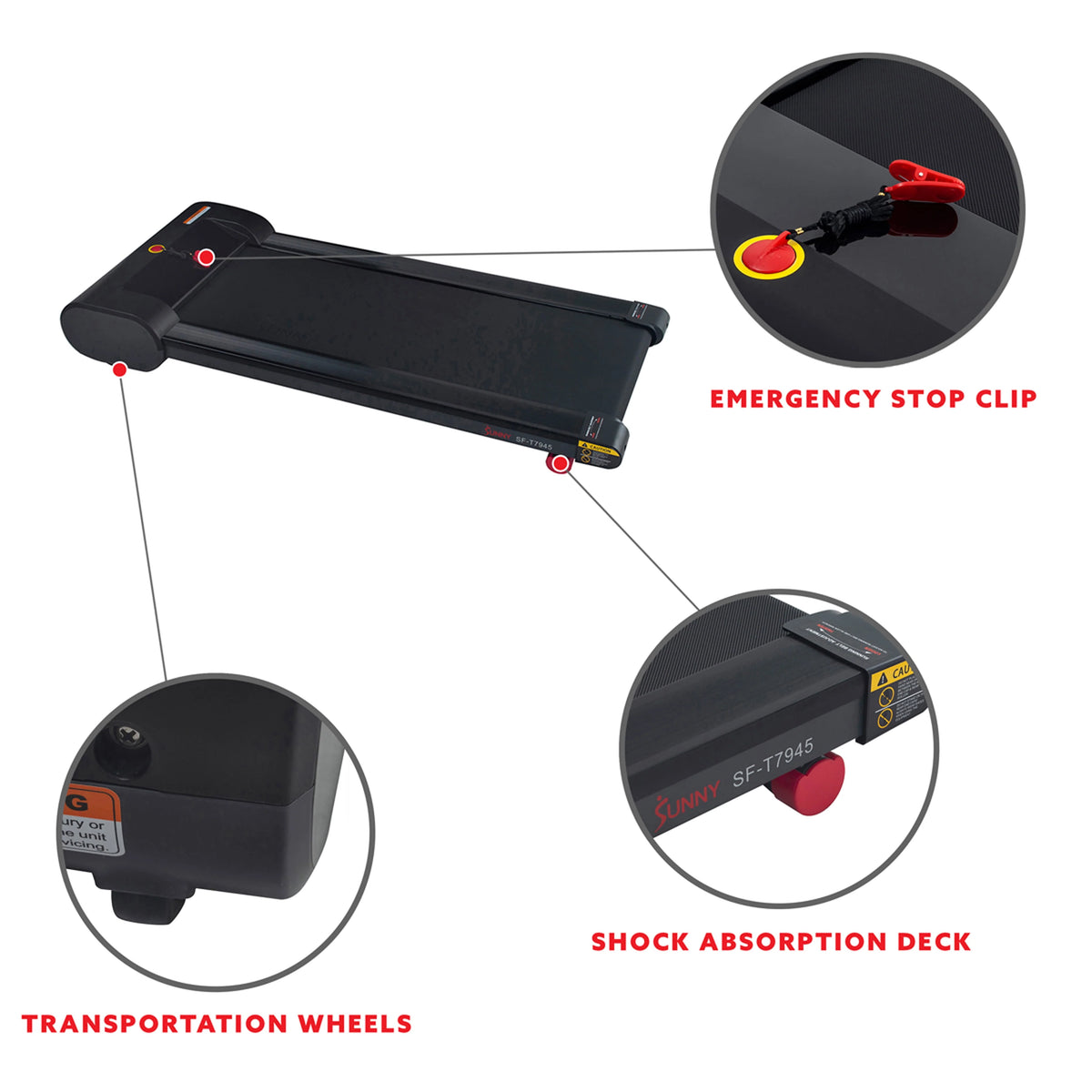 Flat Under Desk Treadmill P654