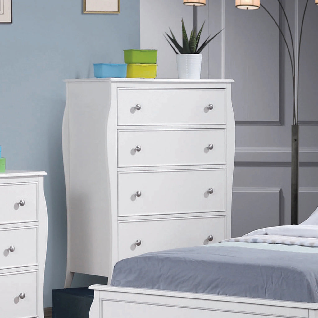 4-drawer Chest Cream White M5056