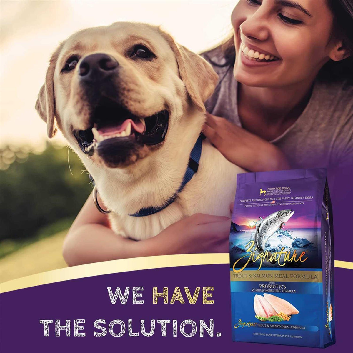 Dry Dog Food Trout & Salmon Formula Small Bites S48500
