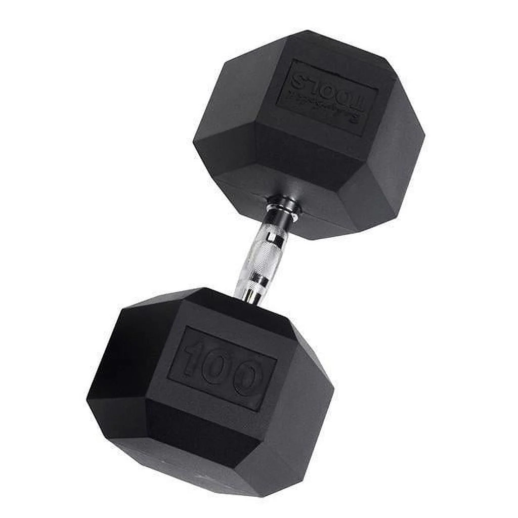 Rubber Coated Hex Dumbbells 35 lb U88174