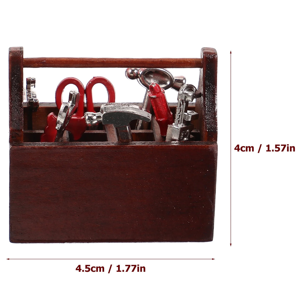 Walnut Toy Tabletop Decor Miniature House Accessories Z379