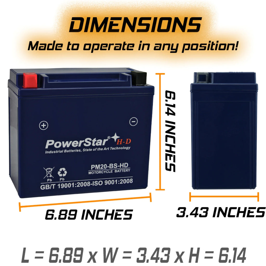 12 Volt Motorcycle Battery C8378