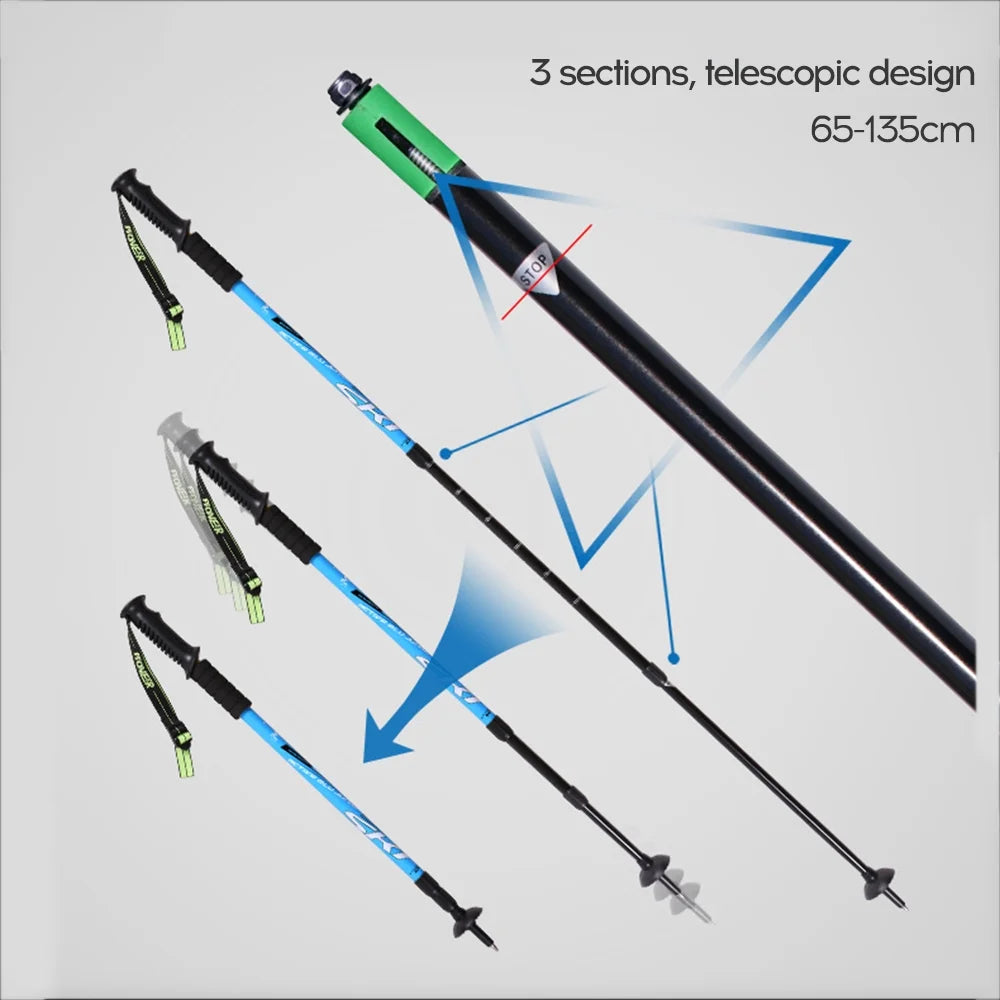 Telescopic Adjustable Trekking Hiking Pole I168238