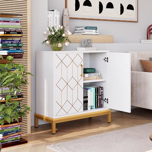 White Buffet Cabinet with Storage G4938