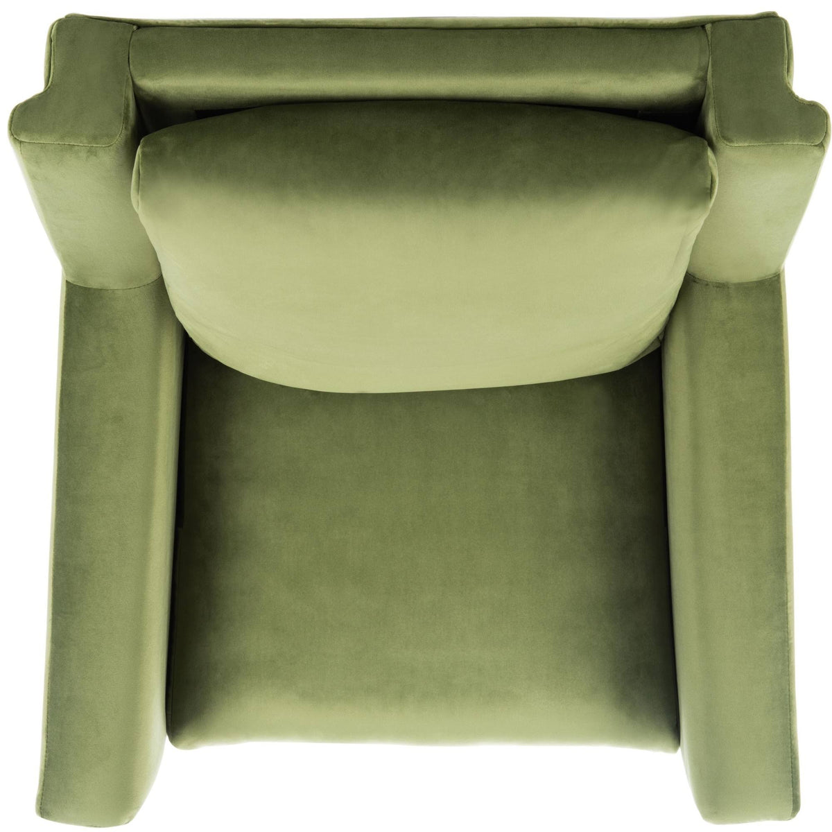 Olive Velvet Arm Chair Y2092