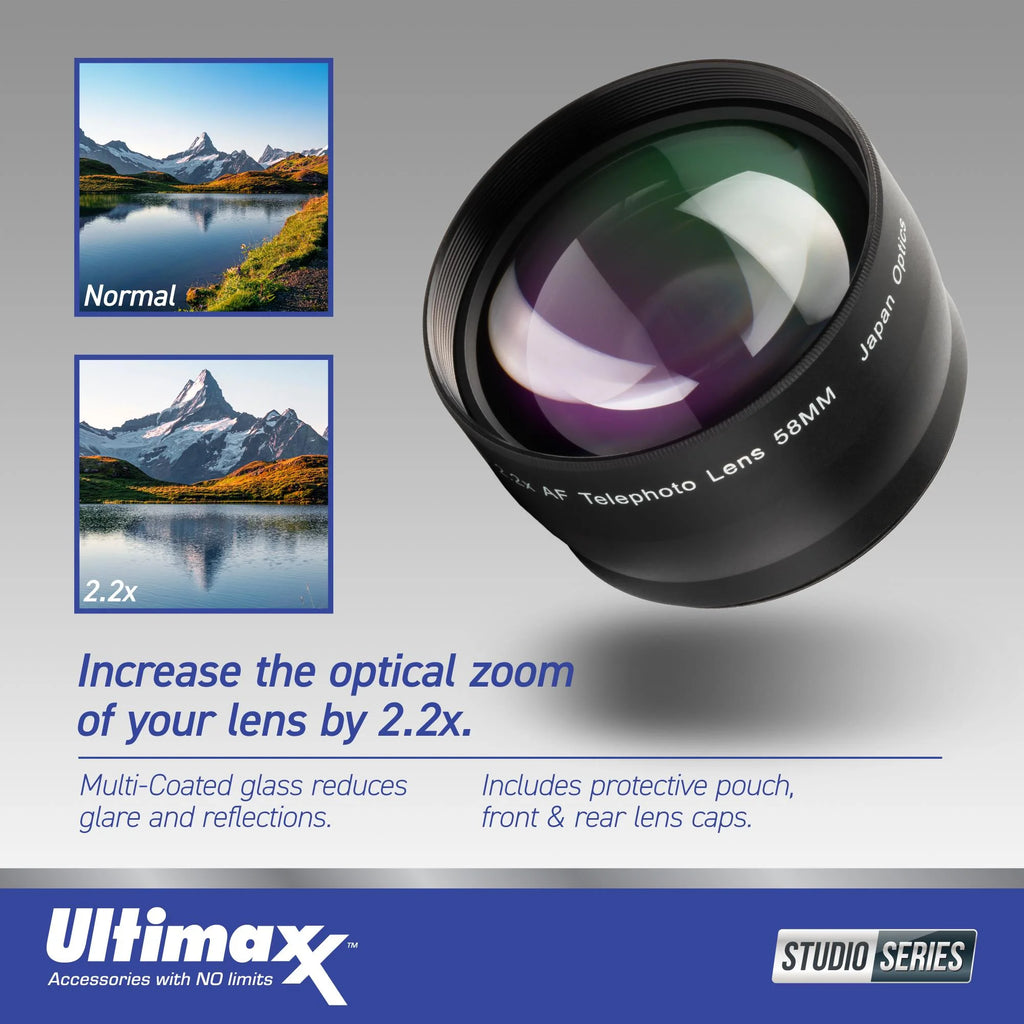 18pc Lens Bundle with Water-Resistant Lens Pouch J7307