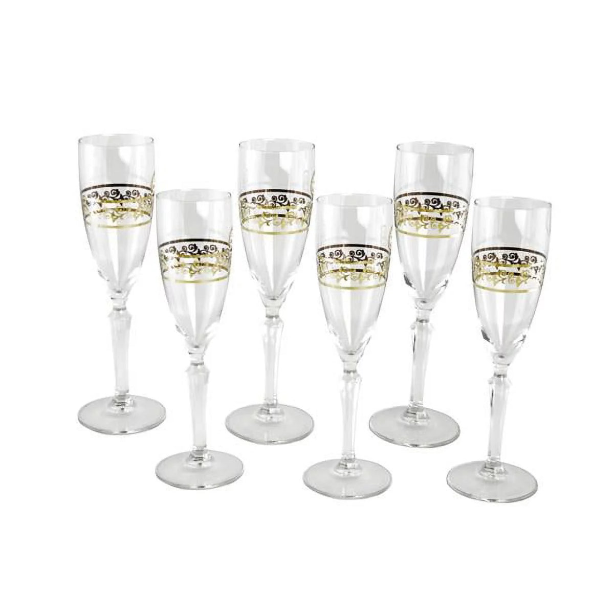 9 in. Flute Glass Set, 6 Piece L604654