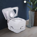 Lightweight 2.6 Gallon Flushable Camping Toilet S692333