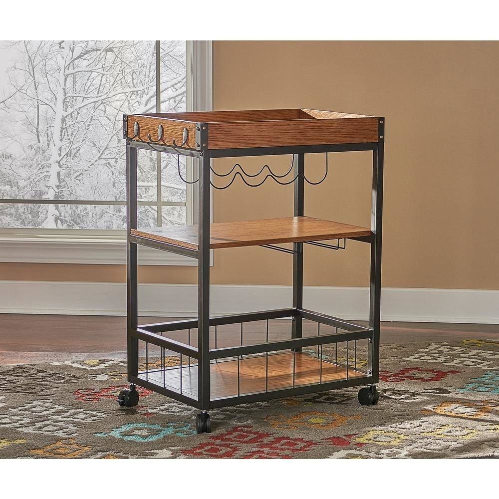 Black Kitchen Cart M9070