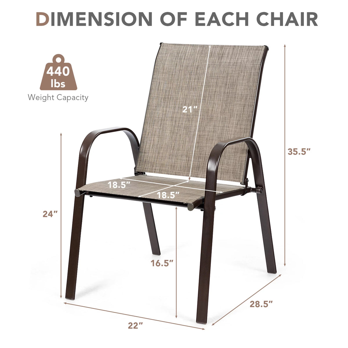 Set of 2 Grey Steel Patio Chairs I181141