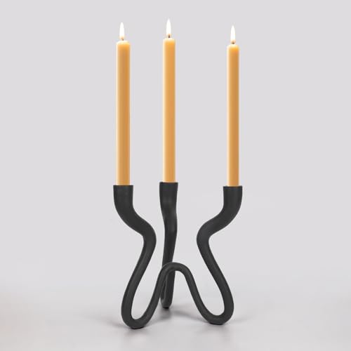 Cast Iron Metal Taper Candlestick Candelabra T18313