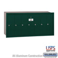 Green Recessed Mounted Vertical Mailbox Z6350