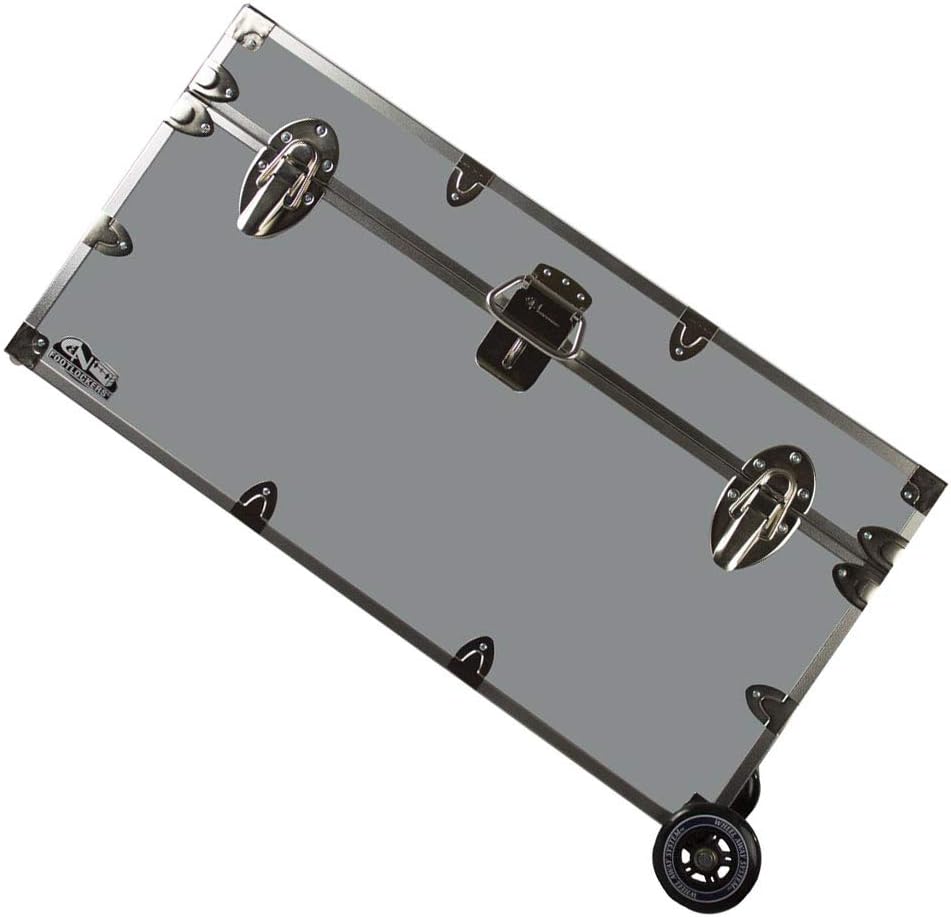 Lockable Trunk Footlocker with Wheels S2783