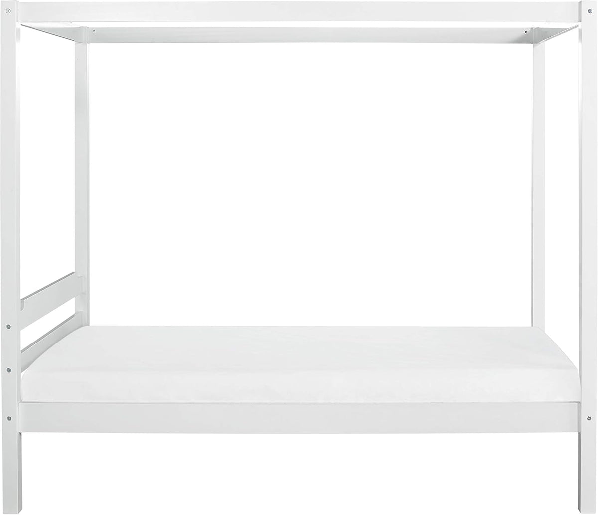 Wood Twin Size Canopy Bed E9114