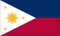 4-Foot by 6-Foot Nylon Philippines Flag P496639